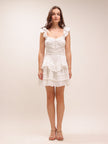 Marsinia Ruffled Smocked Mini Dress