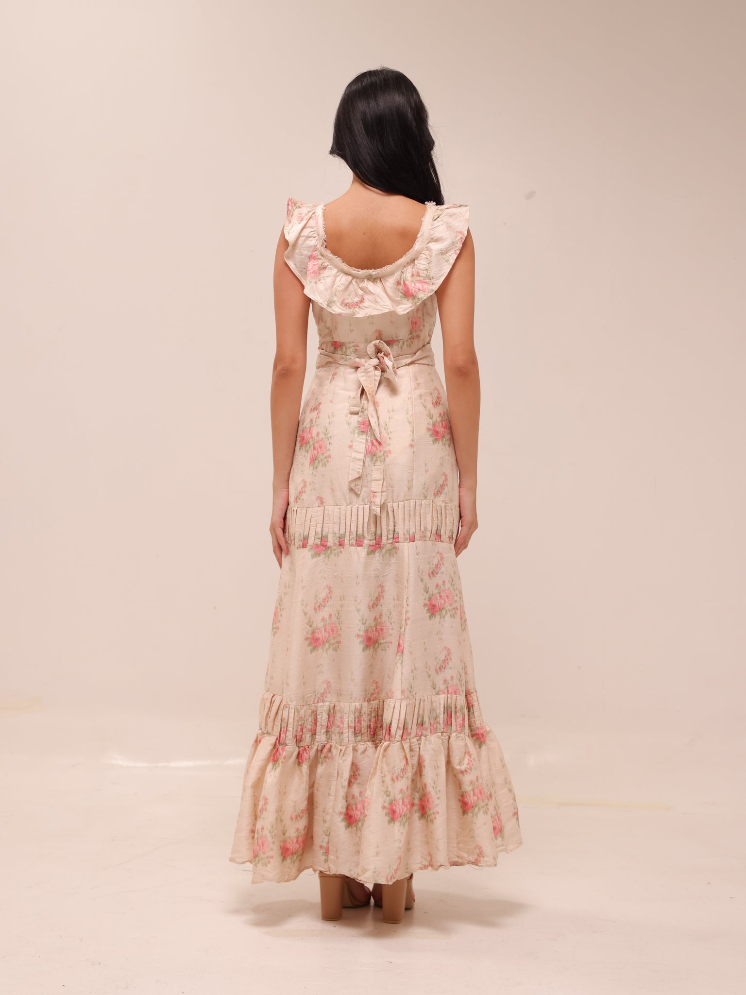 Joanne Floral Ruffle Maxi Dress