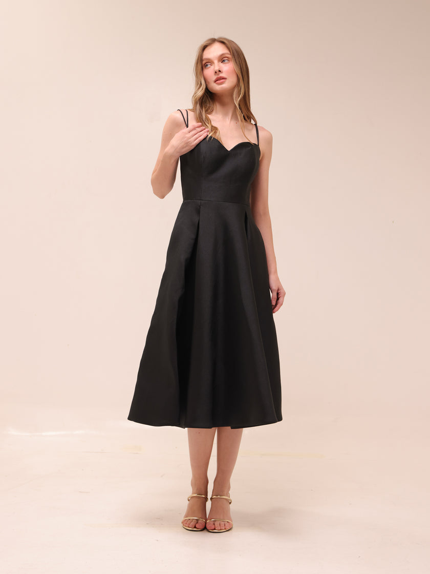 Sweetheart Midi A-Line Dress