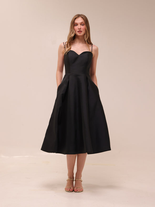 Sweetheart Midi A-Line Dress