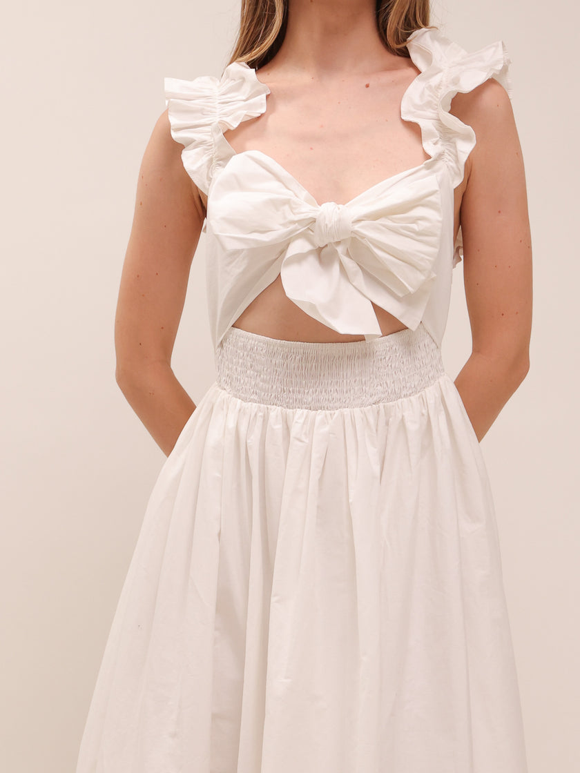 Itzel Bow Tied Midi Dress