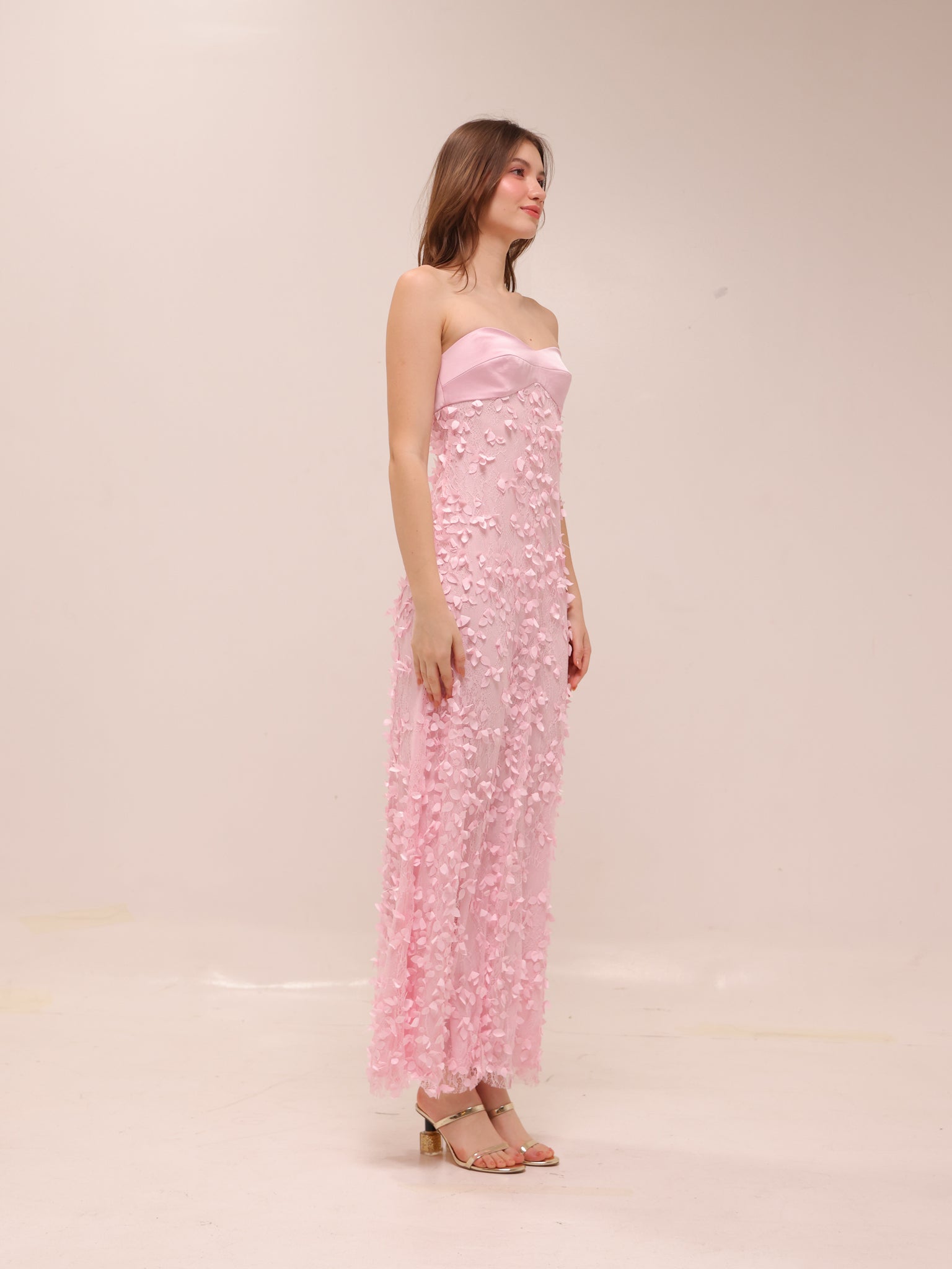 Enchantment Balconette Dress in Petal Pink