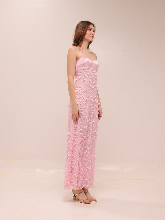 Enchantment Balconette Dress in Petal Pink