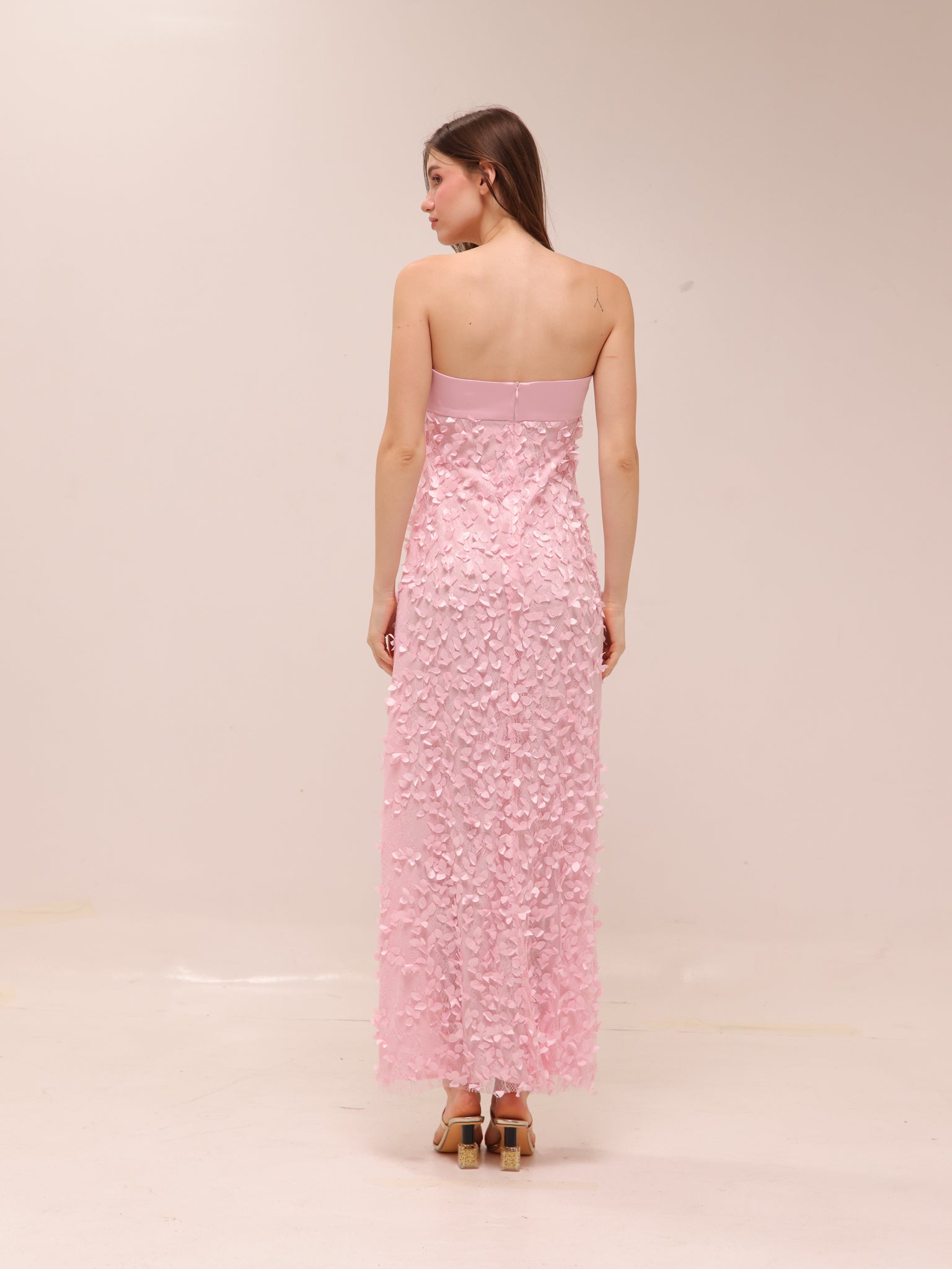 Enchantment Balconette Dress in Petal Pink