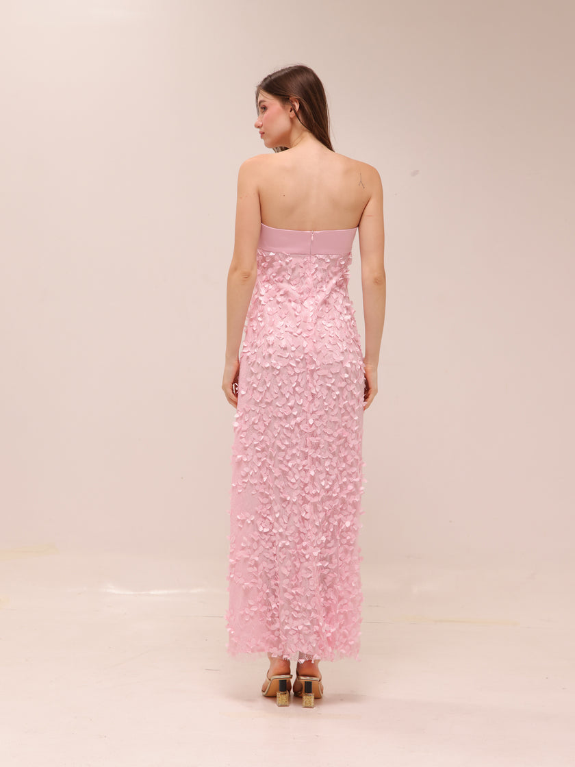 Enchantment Balconette Dress in Petal Pink