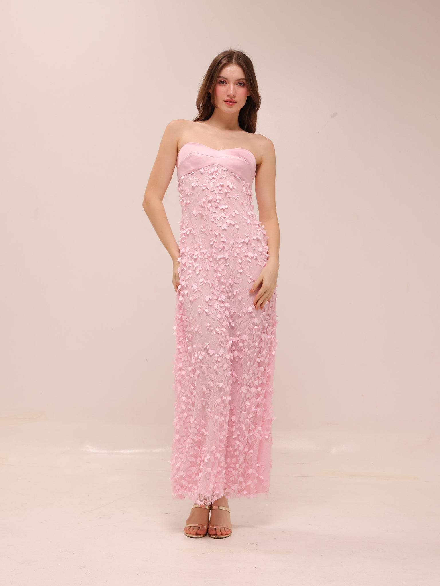 Enchantment Balconette Dress in Petal Pink