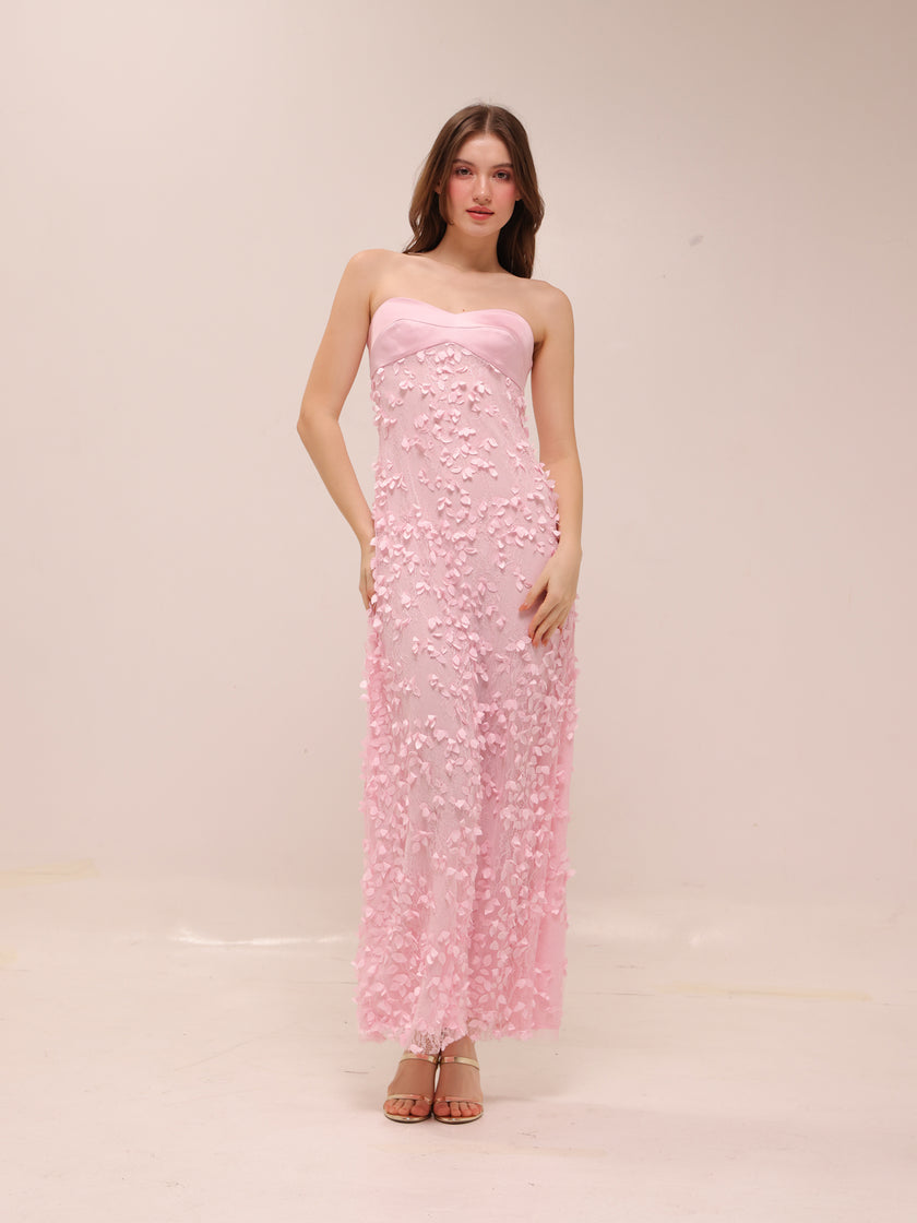 Enchantment Balconette Dress in Petal Pink