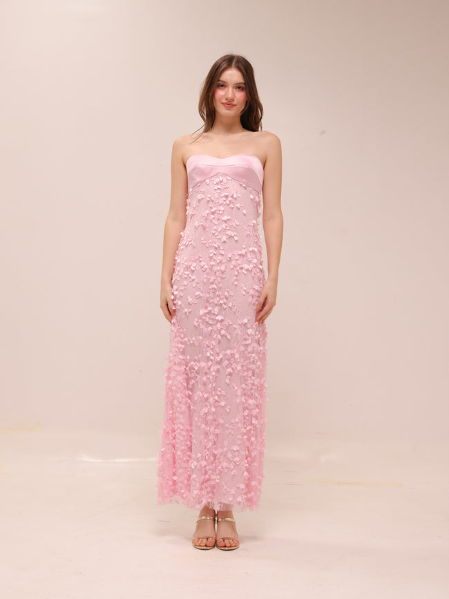 Enchantment Balconette Dress in Petal Pink