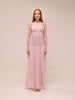 Double Time Pleat Dress in Hydrangea