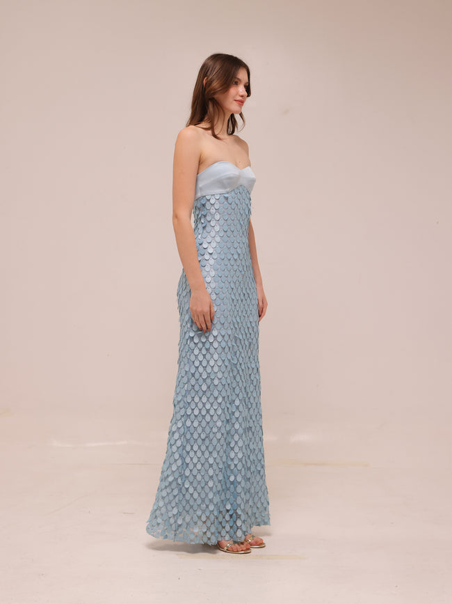 Supreme Extra Balconette Dress in Acqua Spritz