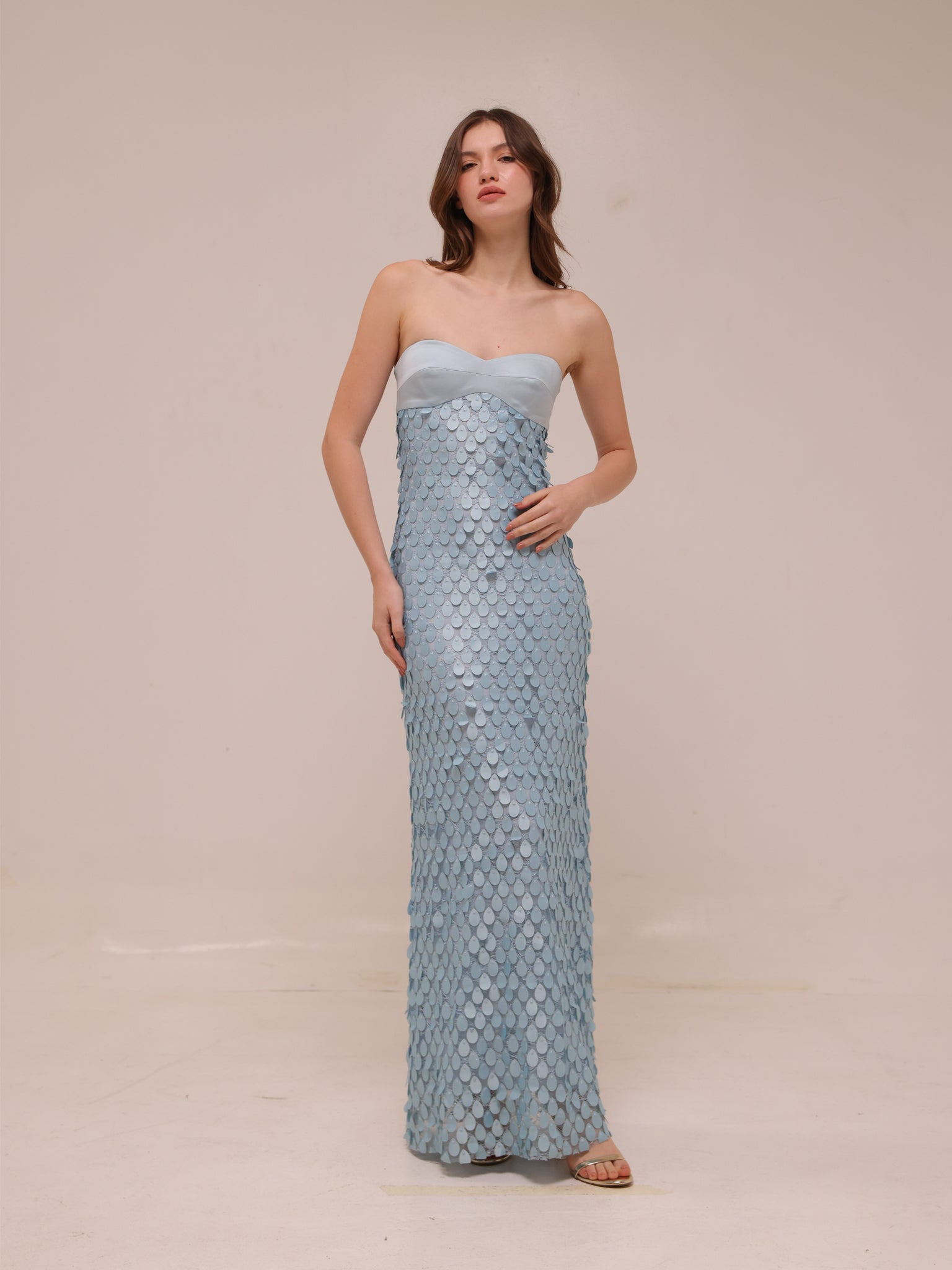 Supreme Extra Balconette Dress in Acqua Spritz