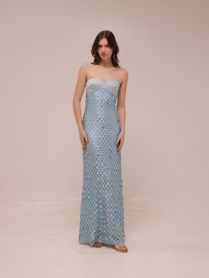 Supreme Extra Balconette Dress in Acqua Spritz
