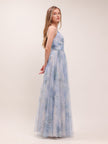 Sora Floral-Print Dress In Blue