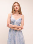 Sora Floral-Print Dress In Blue