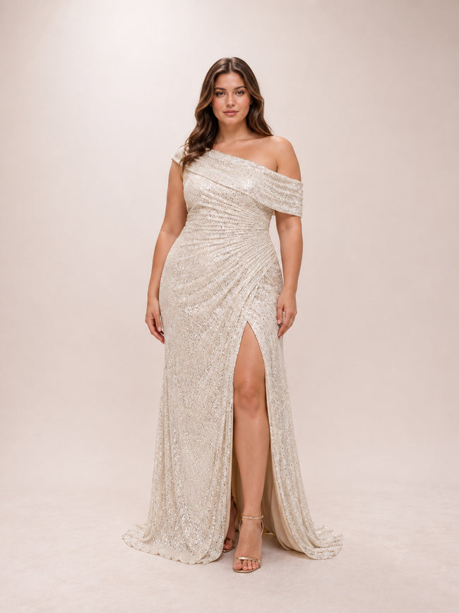 Champagne-Colored Ieena Dress