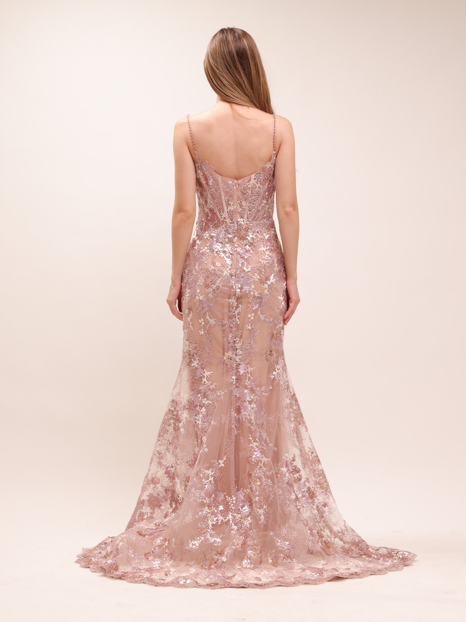 Blush Florentine Sequin Gown