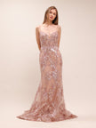 Blush Florentine Sequin Gown