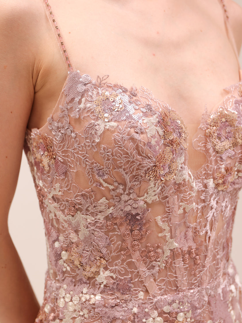 Blush Florentine Sequin Gown