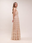 Blossom Ruffle Mesh Gown