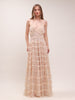 Blossom Ruffle Mesh Gown