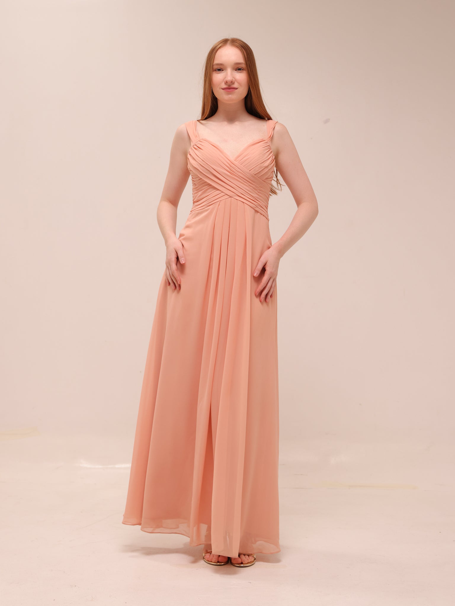 Blush Grace Chiffon Gown