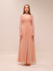 Blush Grace Chiffon Gown