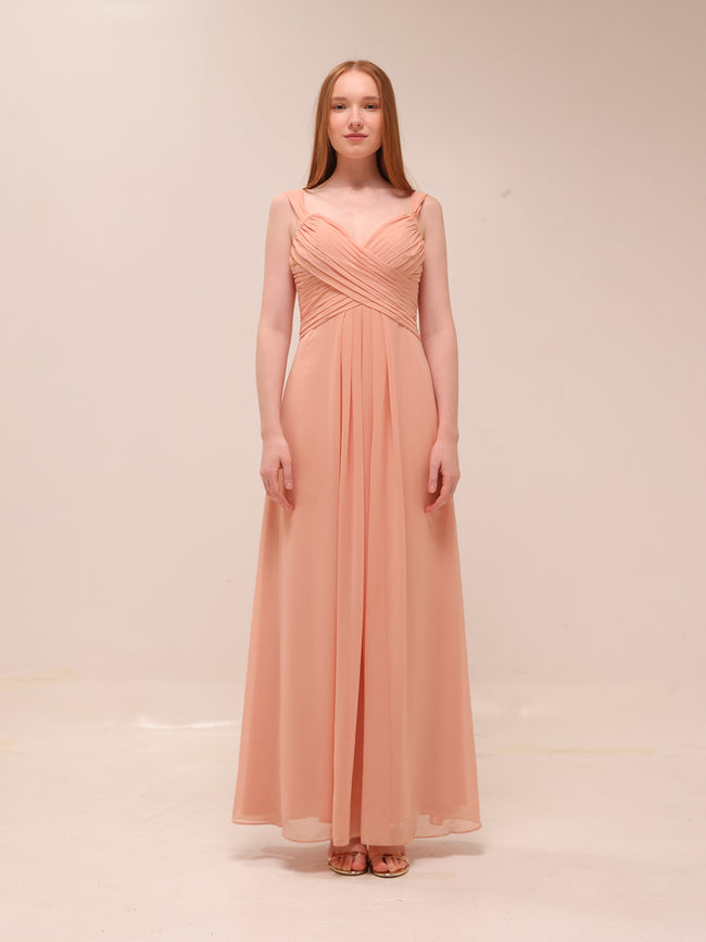 Blush Grace Chiffon Gown