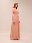Blush Grace Chiffon Gown