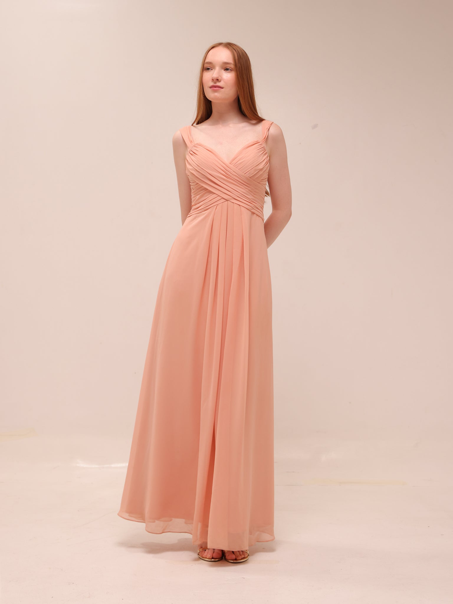 Blush Grace Chiffon Gown