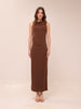 Draped Dress With Metallic Detail