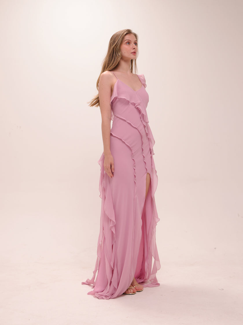 Nora Ruffle Maxi Dress