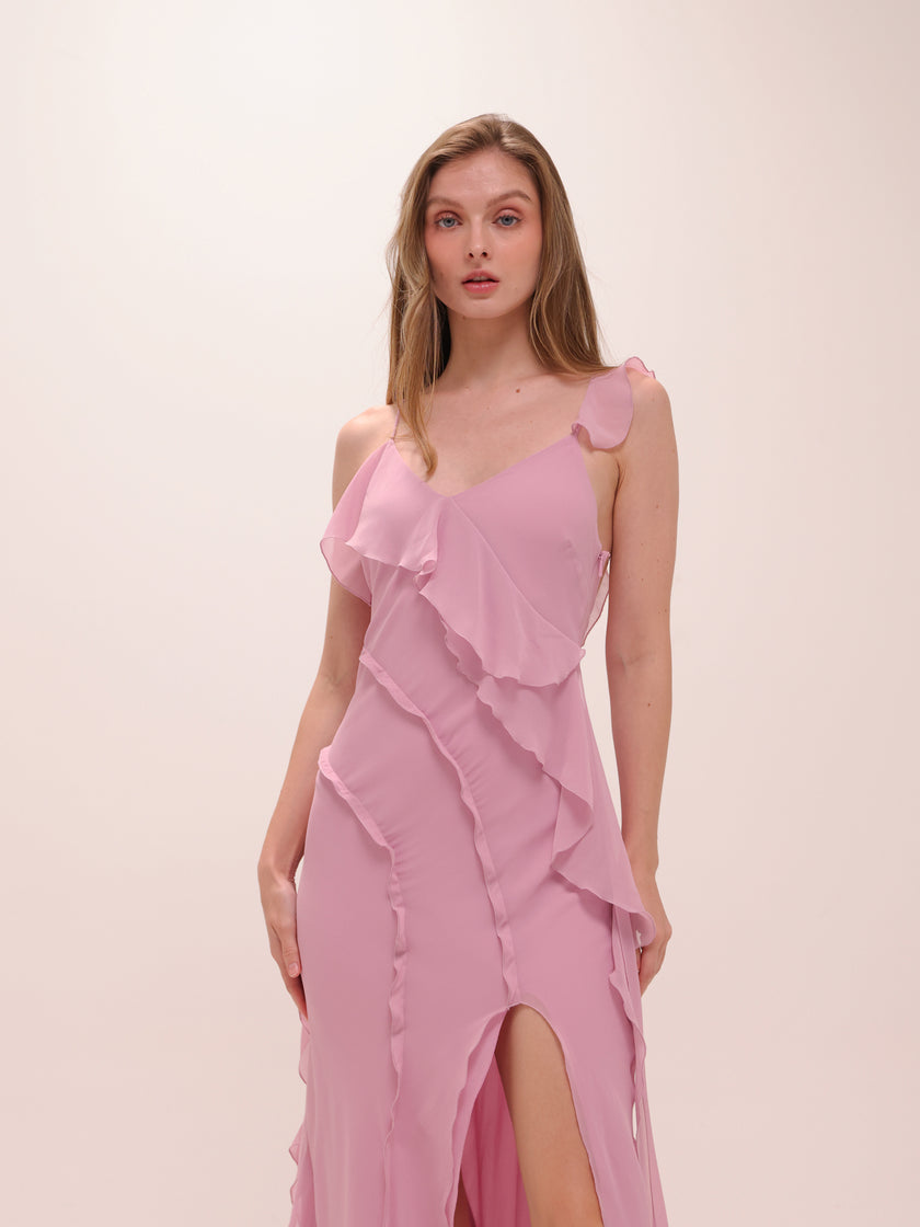 Nora Ruffle Maxi Dress