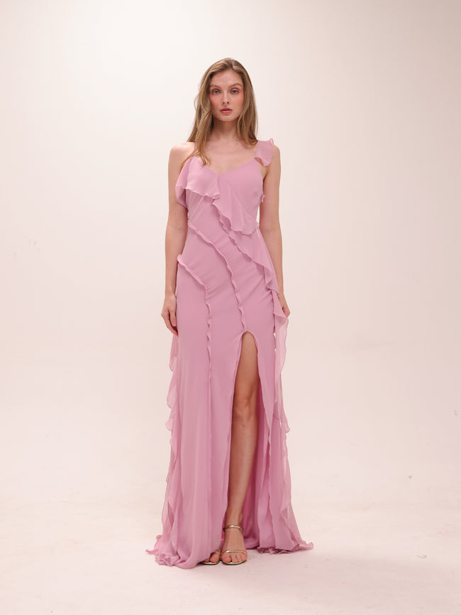 Nora Ruffle Maxi Dress