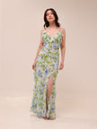 Ruffled Floral Print Dress