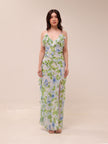 Ruffled Floral Print Dress