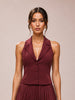 Mura Suiting Vest in Plum