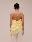 Ripple Ruffle Top in Yellow