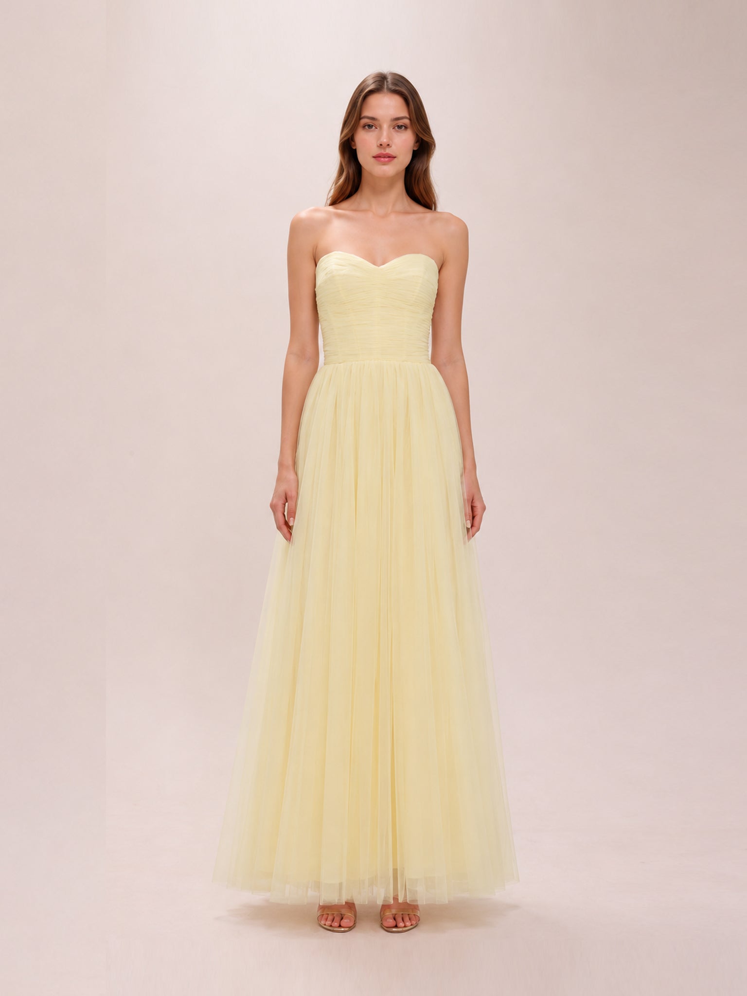 Yellow Tulle Gown