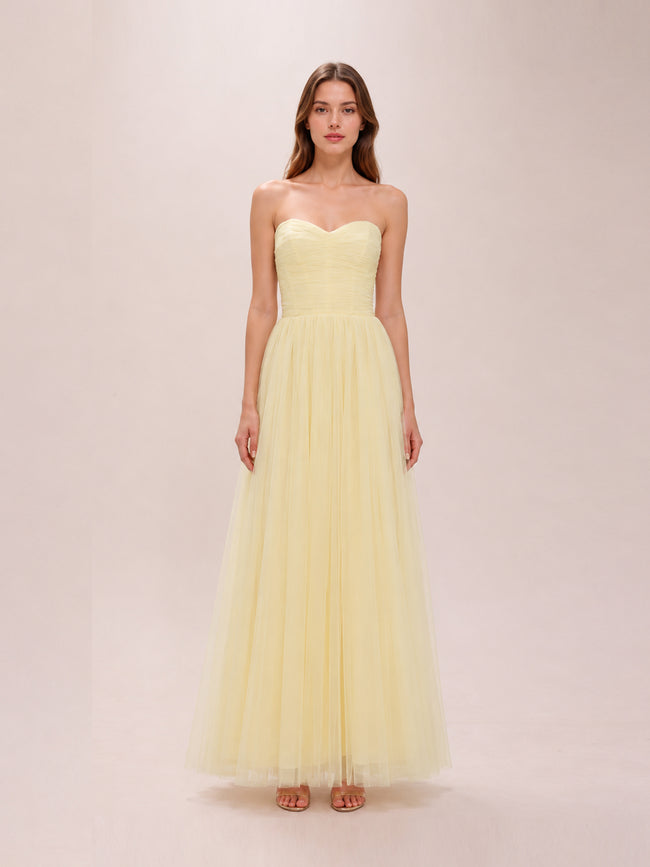 Yellow Tulle Gown