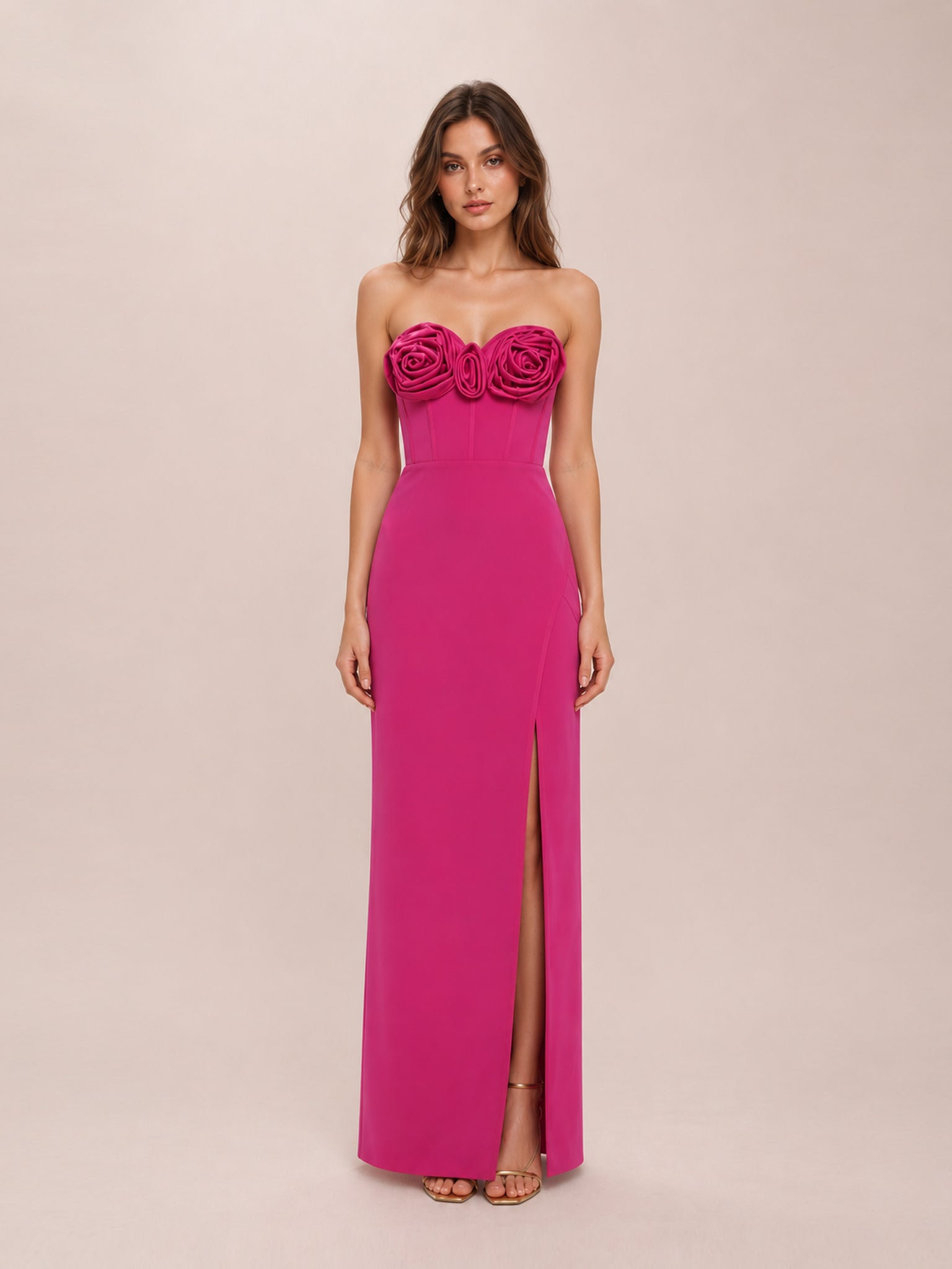 Gemma Strapless Column Gown