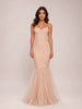 Strapless Tulle Trumpet Dress