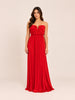 Valencia Red Draped Gown