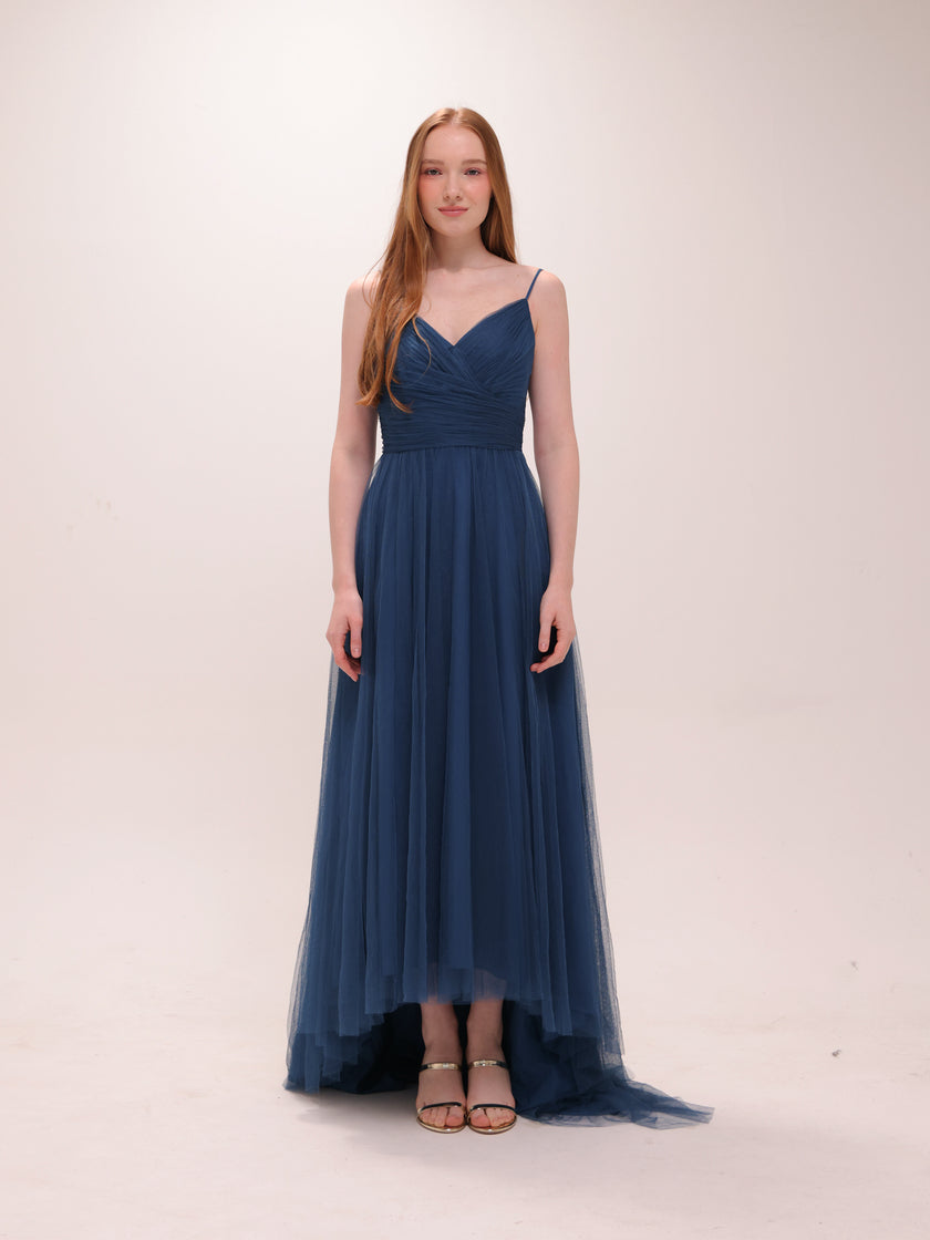 Midnight Tulle Bridesmaid Gown