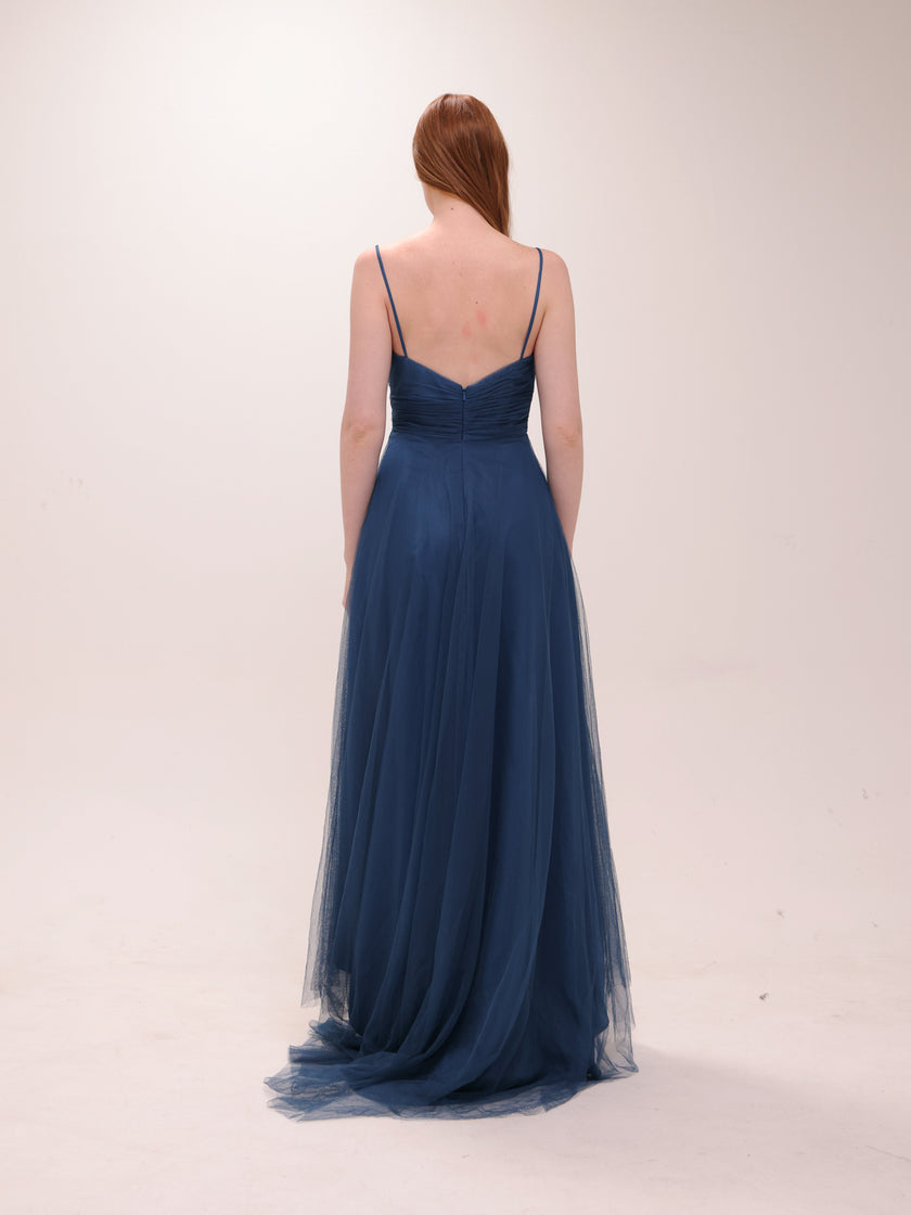Midnight Tulle Bridesmaid Gown