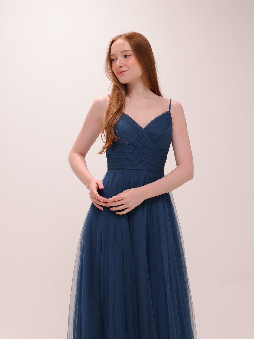 Midnight Tulle Bridesmaid Gown