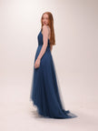 Midnight Tulle Bridesmaid Gown