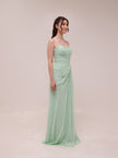 Bridesmaids Draped Chiffon Gown