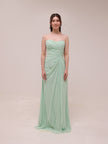 Bridesmaids Draped Chiffon Gown