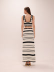 Cropped Knit Set Maxi Dress