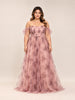 Tulle Draped Gown